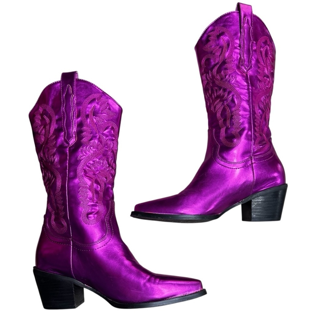 Billini Pink Danilo Cowboy Boots Size 7 Concert Western Country Barbie Rodeo